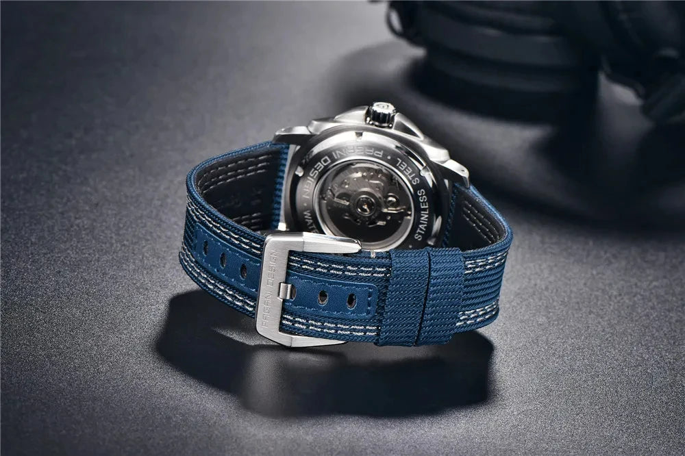 ELEGANCE® P1736 Men Watch Automatic Mechanical Top Brand Sports Fashion Sapphire 200M Waterproof Wristwatch