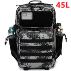AdventurePro Tactical Backpack - 30/45L Man Tactical Backpacks HkingTraveling Bags Survival Outdoor 3P Assault Pack EDC Molle Pack For Trekking Hunting Bag