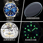 ELEGANCE® 6650 Prestige Men's Watches Luxury Original Automatic Mechanical Watch for Man Waterproof Stainless Steel Luminous Date Fashion