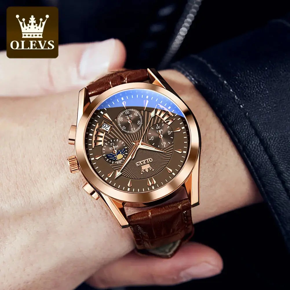 2876 OLEVS Luxury Men's Watch High Quality Quartz Fashion Casual Man Wristwatch ELEGANCE®