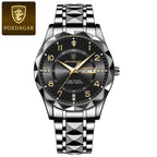 Elegance 858 PrestigeSport Men Watch Luxury Quartz Waterproof Date Week Luminous Wristwatch Stainless Steel Men's Watches Male Clock Sports