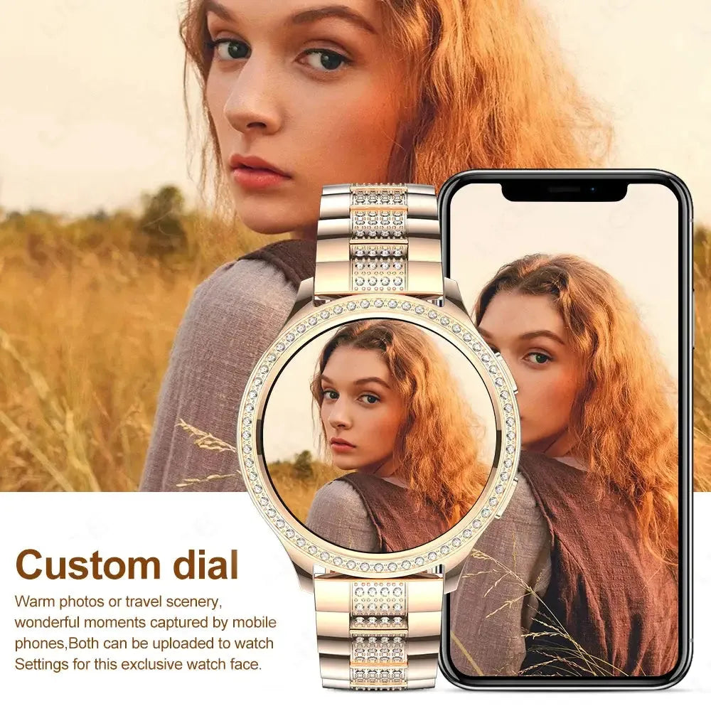 Elegance® SmartHealth Watch 1.32 inch Women Smart Watch Bluetooth Call AI Voice Assistant Women's Health Monitor Smartwatch