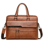 Elegance Classique Pro Men Briefcase Bag High Quality Business Famous Brand PU Leather Shoulder Messenger Bags Office Handbag 14 inch Laptop bag