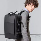 Elegance Elite Voyager Backpack Men Business Travel School Expandable USB Bag Large Capacity 17.3 Laptop Waterproof Fashion Backpack