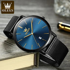 Elegance® 5869 Ultra Thin Couple Watches Set Men & Women Top Brand Luxury Simple Quartz Wristwatch Calendar Clock