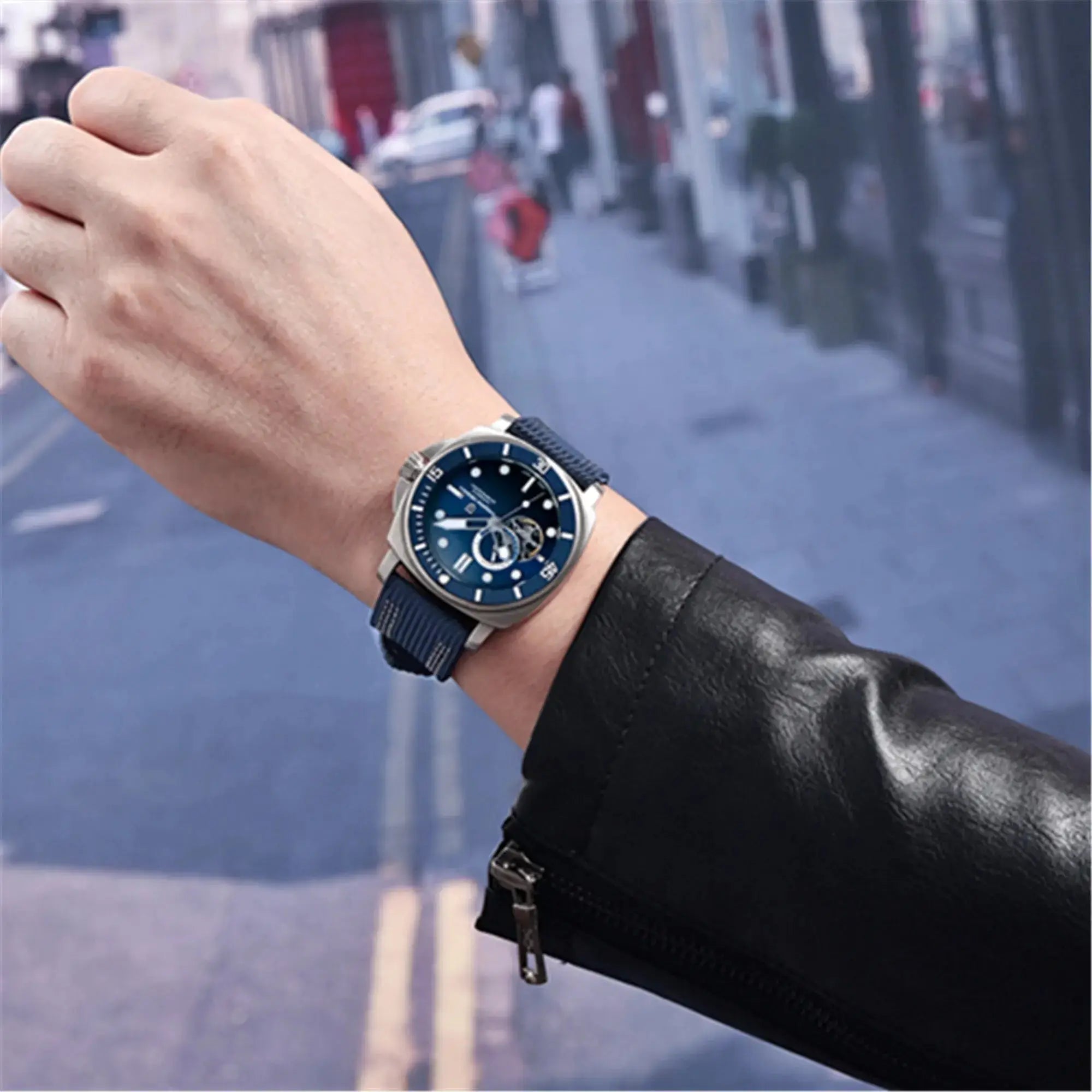 ELEGANCE® PAGANI DESIGN Brand Sports Men Mechanical Watch Fashion Sapphire 200M Waterproof Automatic Timecode