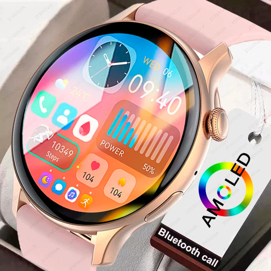 ELEGANCE® LuxeFit Women Smartwatch 466*466 AMOLED 1.43" HD Screen Always Display Time Bluetooth Call IP67 Waterproof Sports Smart Watch