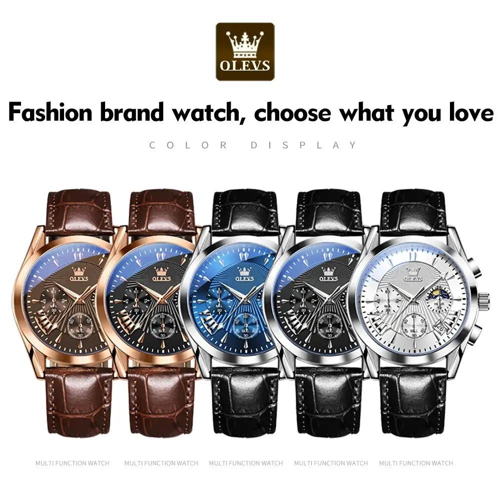 2876 OLEVS Luxury Men's Watch High Quality Quartz Fashion Casual Man Wristwatch ELEGANCE®