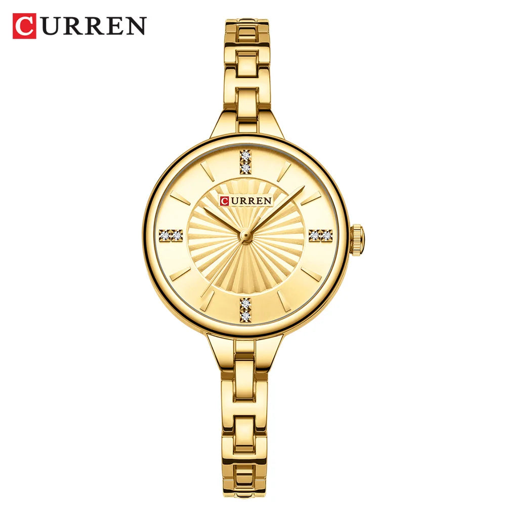 Elegance 9097 Gold Luxe Timepiece Luxury Quartz Watch For Women Magnetic Watch Ladies Sports Dress Wrist Watch Clock Relogio Feminino