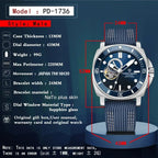 ELEGANCE® PAGANI DESIGN Brand Sports Men Mechanical Watch Fashion Sapphire 200M Waterproof Automatic Timecode