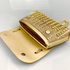 Elegance GlamourPurse Bag for Women Luxury Designer Bags Diamond Shoulder Bag Women Party Bag Portable Messenger Bag Gold Bag