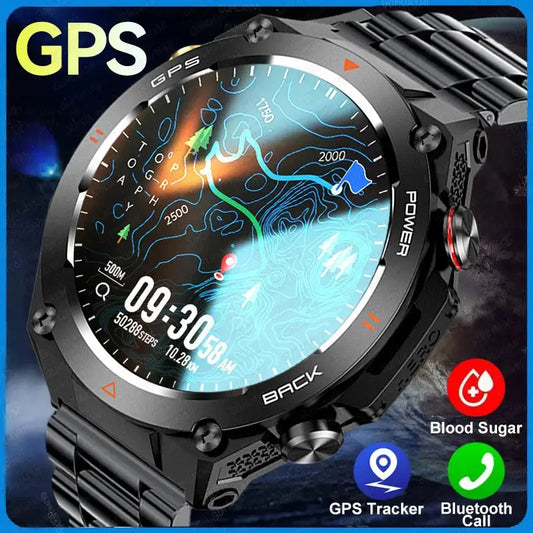 Elegance® TrailBlazer Smart Watch GPS 1.45" Ultra HD Display Built-in GPS & Compass Make/Receive Phone Calls 650mAh Battery Smart Bracelet