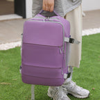 Elegance Nomad Backpack - Women Travel Backpack Large Capacity Waterproof Anti-Theft Casual Daypack Bag with Luggage Strap & USB Charging Port Backpacks