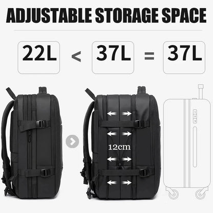 Elegance® Elite Voyager Backpack Men Business Travel School Expandable USB Bag Large Capacity 17.3 Laptop Waterproof Fashion Backpack