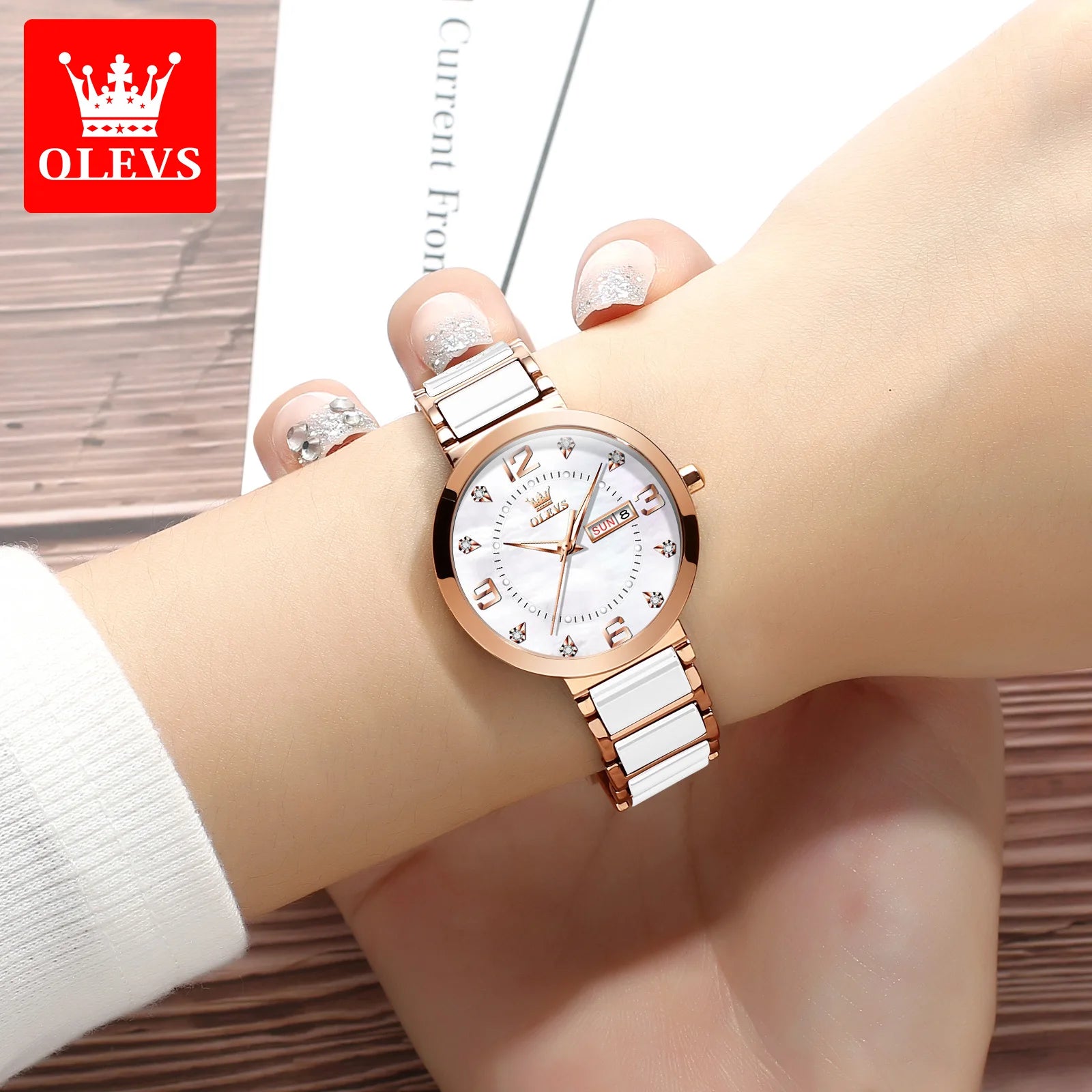 ELEGANCE® Luxe Aura Women's Wristwatch Luxury Brand Watch for Women Elegant Bracelet Waterproof Fashion Quartz Ladies Watches