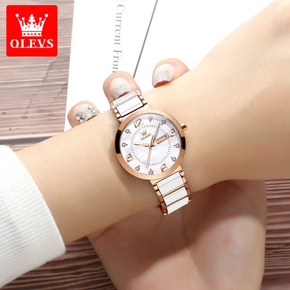 ELEGANCE® Luxe Aura Women's Wristwatch Luxury Brand Watch for Women Elegant Bracelet Waterproof Fashion Quartz Ladies Watches