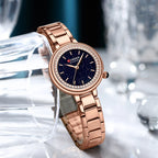 Elegance Luxe Gift Set Luxury Watch Women Ring Necklace Earrings Rhinestone Fashion Wristwatch Female Casual Ladies Watches Bracelet 5PCS Set