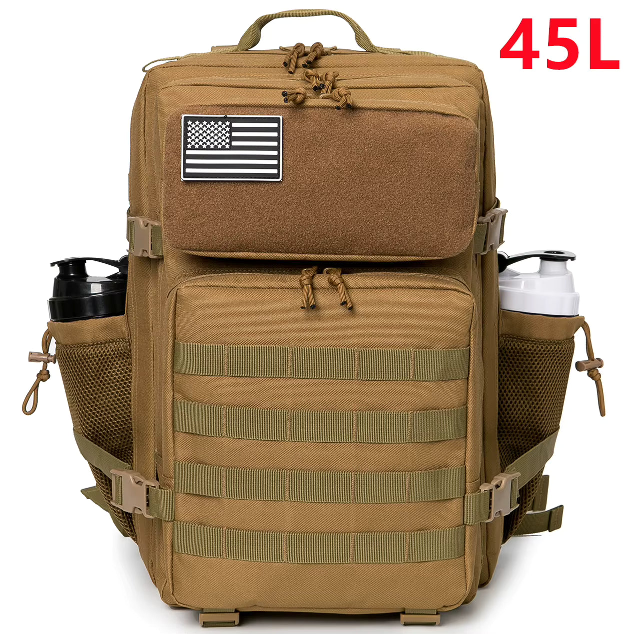 AdventurePro Tactical Backpack - 30/45L Man Tactical Backpacks HkingTraveling Bags Survival Outdoor 3P Assault Pack EDC Molle Pack For Trekking Hunting Bag