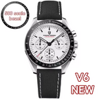 Elegance LunarElite 1701 Men's Watches Blue Aerospace Moon Quartz Watch For Men Speed Sport Chronograph AR Sapphire crystal