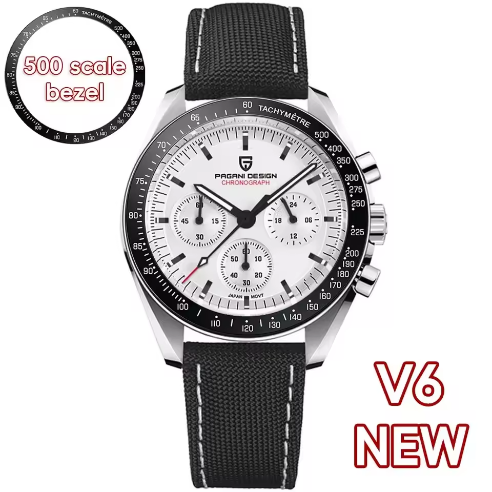 Elegance LunarElite 1701 Men's Watches Blue Aerospace Moon Quartz Watch For Men Speed Sport Chronograph AR Sapphire crystal