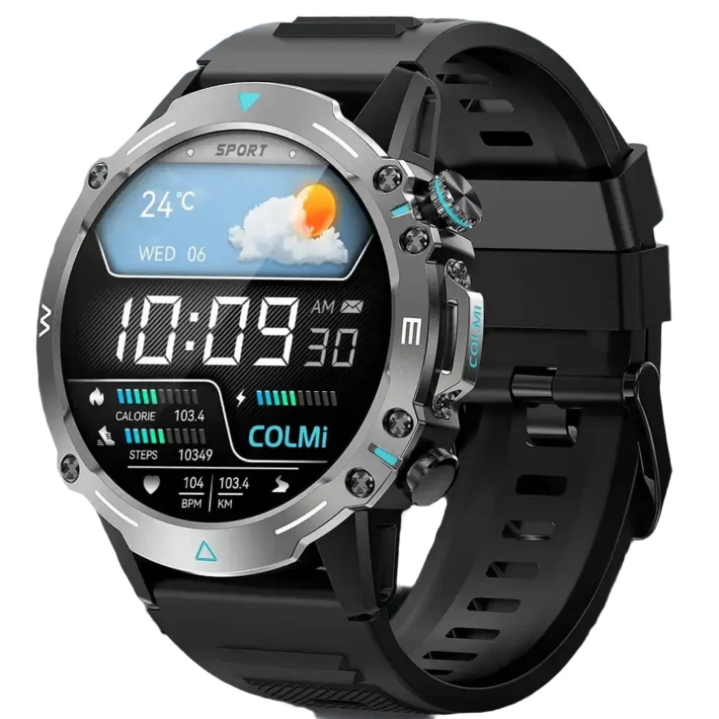 ELEGANCE® Smartwatch 1.43'' AMOLED Display 100 Sports Modes Voice Calling Smart Watch Men Women Military Grade Toughness Watch COLMI M42