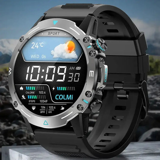 ELEGANCE® Smartwatch 1.43'' AMOLED Display 100 Sports Modes Voice Calling Smart Watch Men Women Military Grade Toughness Watch COLMI M42