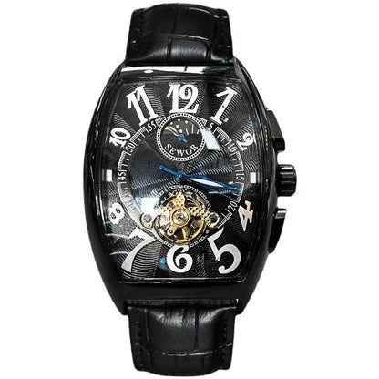 Elegance® Luxe Mechanique S075 Men Automatic Watch Mechanical Luxury Tourbillon Skeleton Luminous