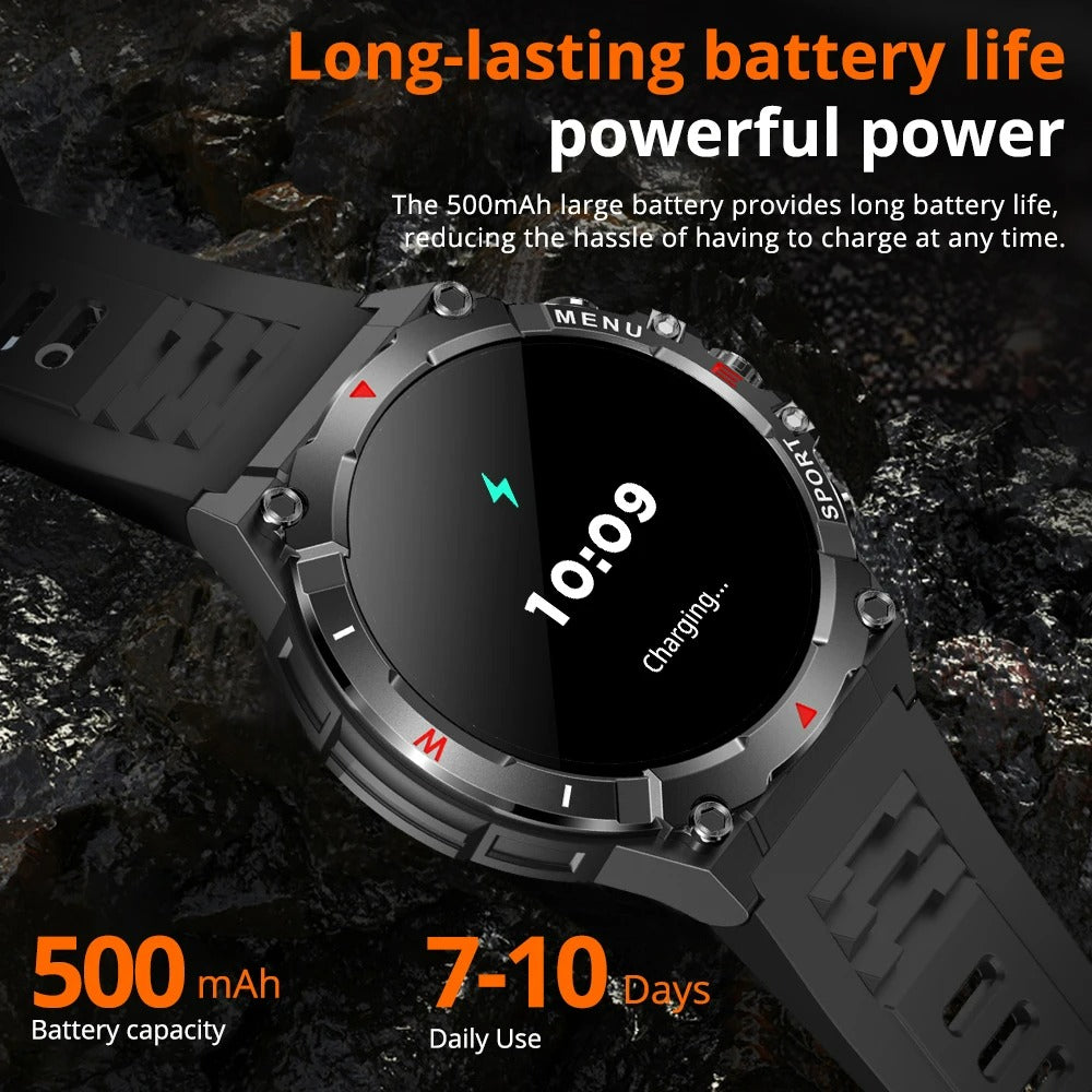 ELEGANCE V76 Adventure Smartwatch 1.43'' AMOLED Display 100 Sports Modes Voice Calling Smart Watch Men Women Military Grade Toughness Watch