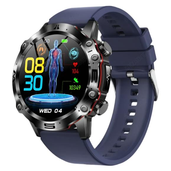 Elegance® AI Health Diagnosis SmartWatch Blood Lipids Uric Acid Blood Glucose Watch - ECG+PPG Fitness Tracker