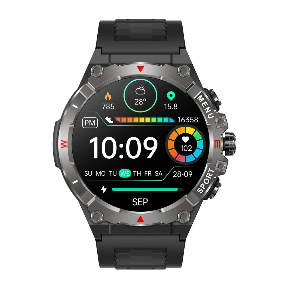 ELEGANCE V76 Adventure Smartwatch 1.43'' AMOLED Display 100 Sports Modes Voice Calling Smart Watch Men Women Military Grade Toughness Watch