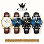 ELEGANCE 6898 Men Watch Fashion Waterproof, PU Strap High Quality Exquisite Quartz Watches Luminous Calendar