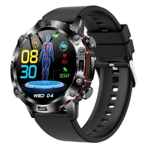 Elegance® AI Health Diagnosis SmartWatch Blood Lipids Uric Acid Blood Glucose Watch - ECG+PPG Fitness Tracker