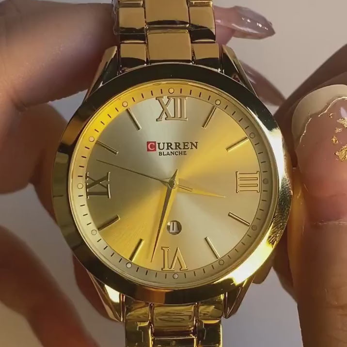 Elegance 9007 Prestige Timepiece Gold Watch Women Watches Ladies Creative Steel Women's Bracelet Watches Female Clock Relogio Feminino Montre Femme