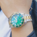 Elegance 5885 Luxury Brand Men Watch Waterproof Green Men's and Women's Quartz Watch Romantic Lover Calendar Week Wristwatch