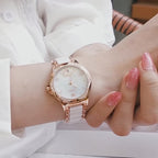 Elegance 6631 Scarlet Diamond Women Watch Automatic Mechanical Ladies Creative Ceramics Steel Women's Bracelet Watches Female Clock Reloj Mujer New