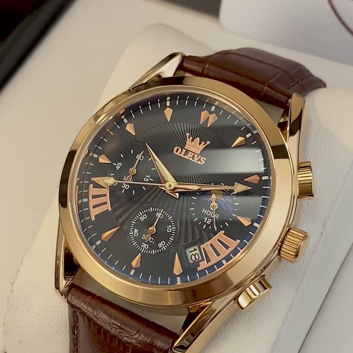 ELEGANCE 2876 Men Watch Luxury High Quality Quartz Fashion Casual Man Wristwatch