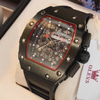Elegance 3608 Silicone Strap Waterproof Men Wristwatch, Large Dial Sport Quartz Watch For Men Luminous Chronograph