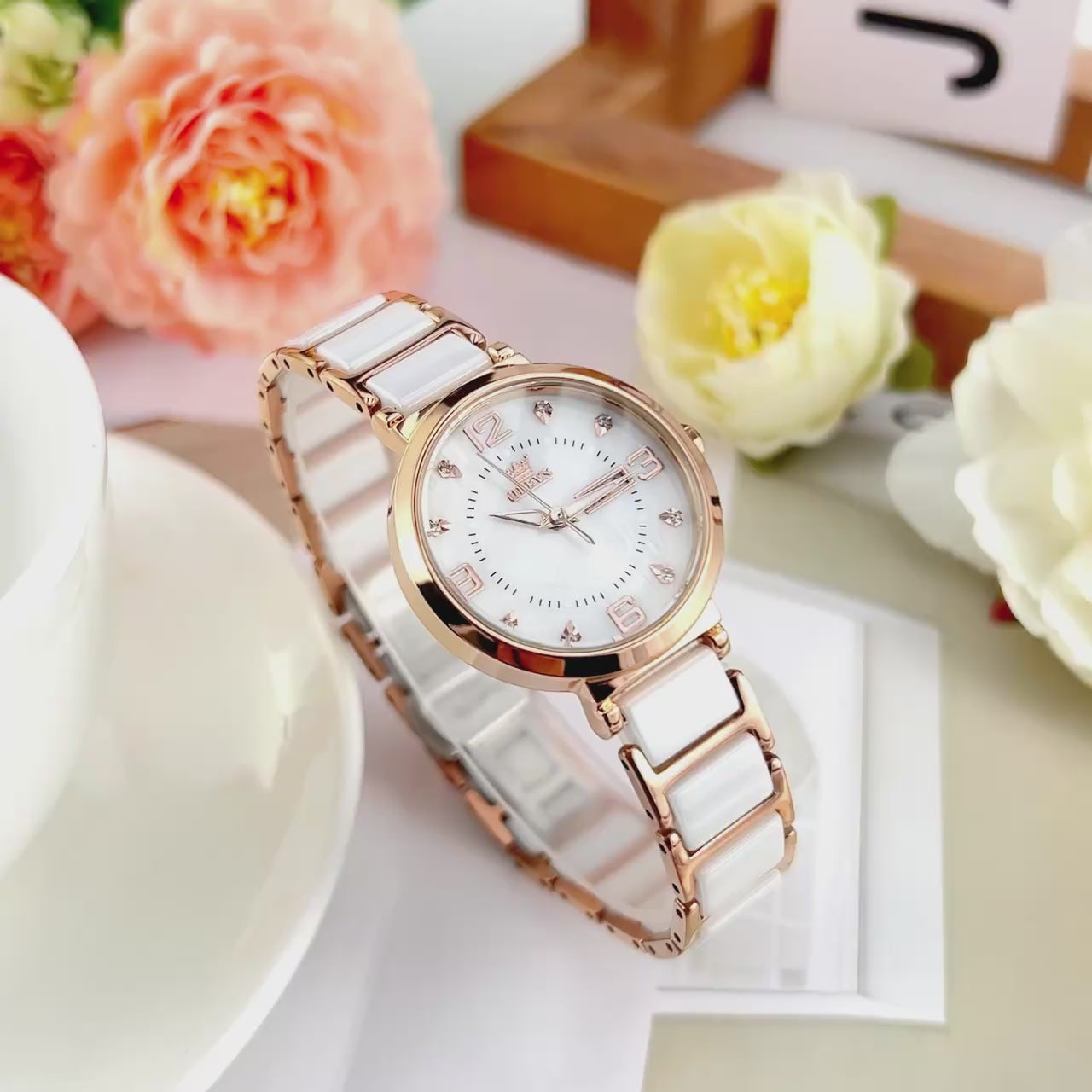 ELEGANCE Luxe Aura Women's Wristwatch Luxury Brand Watch for Women Elegant Bracelet Waterproof Fashion Quartz Ladies Watches