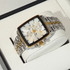 Elegance Elite Chronograph 866 Men Watch Luxury Square Sport Man Wristwatch Waterproof Luminous Chronograph Quartz Men's Watches Stainless Steel