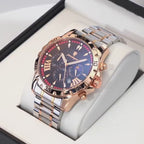 Elegance 968 Luxury High Quality Watch for Man Waterproof Luminous Chronograph Date Men Watch Stainless Steel Quartz Men's Watches
