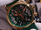 Elegance ChronoSkeleton 2235 Chronograph Quartz Watch Men Fashion Waterproof Yellow Silicone Strap Sport Wristwatch with Luminous Hands Auto Date 2235