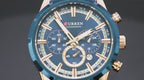 ELEGANCE 8355 Men Watch Top Brand Luxury Sports Quartz Mens Watches Full Steel Waterproof Chronograph Wristwatch Men Relogio Masculino