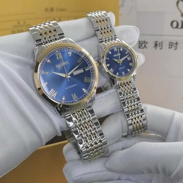 ELEGANCE 6602 Men Automatic Mechanical Watch Luminous Stainless Steel Waterproof Top Brand Luxury Wristwatch Gift For Women Man