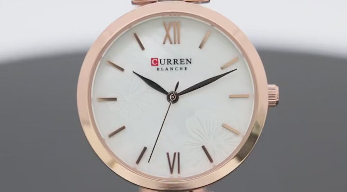 Elegance Glamour 9067 Watch for Women Luxury Quartz Gold Elegant Bracelet Wristwatch Female Clock Ladies Dress Stainless Steel