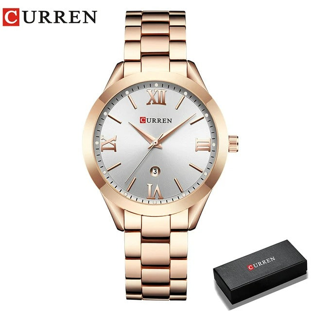 Elegance 9007 Prestige Timepiece Gold Watch Women Watches Ladies Creative Steel Women's Bracelet Watches Female Clock Relogio Feminino Montre Femme