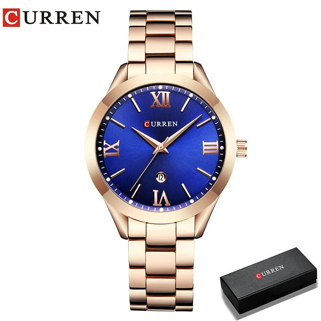 Elegance 9007 Prestige Timepiece Gold Watch Women Watches Ladies Creative Steel Women's Bracelet Watches Female Clock Relogio Feminino Montre Femme
