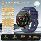 ELEGANCE HealthMaster Pro Smartwatch ECG+PPG Temperature Pulse Physiotherapy Men & Women 466*466 HD Health Management BT Call Sports Waterproof