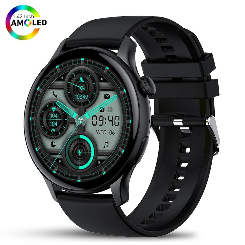 ELEGANCE LuxeFit Women Smartwatch 466*466 AMOLED 1.43" HD Screen Always Display Time Bluetooth Call IP67 Waterproof Sports Smart Watch