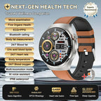 ELEGANCE HealthMaster Pro Smartwatch ECG+PPG Temperature Pulse Physiotherapy Men & Women 466*466 HD Health Management BT Call Sports Waterproof