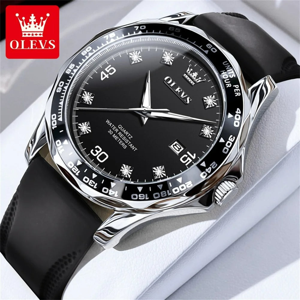 ELEGANCE Luxe Chrono 9988 Men's Watches Luxury Fashion Trend Chronograph Waterproof Luminous Men Wristwatches Simple Stainless Watch Luxury Business